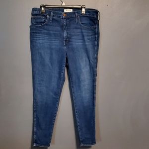 Madewell 10 inch high rise skinny jeans NWOT